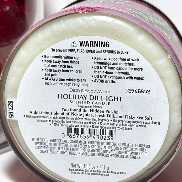 HOLIDAY DILL-IGHT 3-Wick Candle - Picture 3 of 3